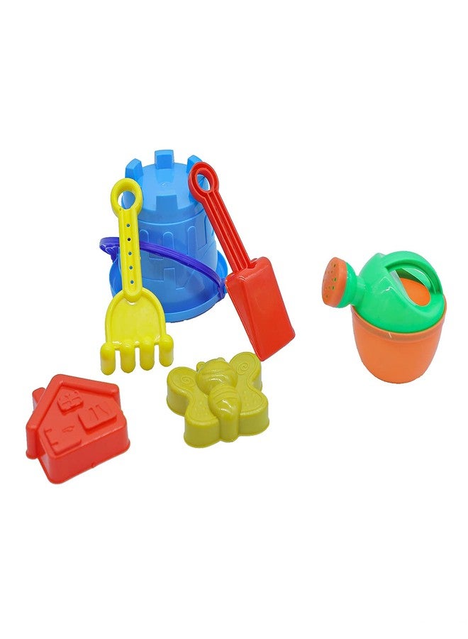 Highroof Beach Toys Set for Kids 6 Pcs Plastic Bucket Animal Mold Beach Shovel Spade Tool Kit Fun Summer Beach Art Toys Outdoor Sand Birthday Gift - Multicolor - Image 4